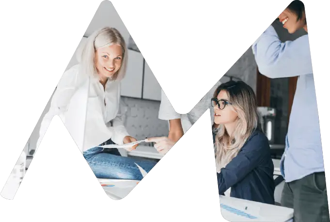 A collaborative team meeting, symbolizing teamwork, innovation and expertise in secure testing solutions