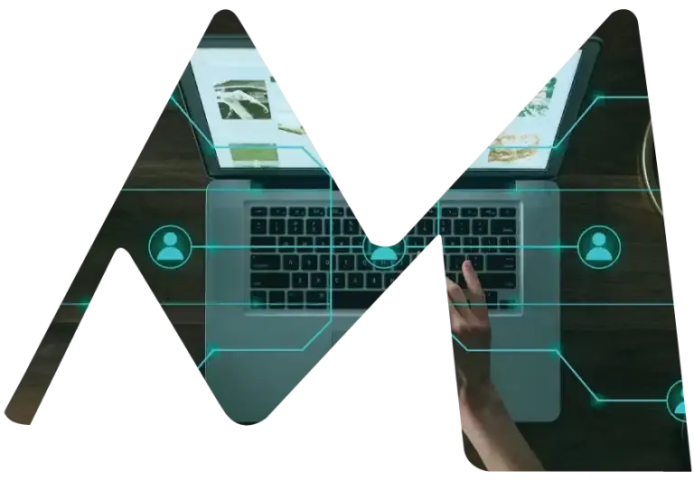 Laptop displaying secure testing solutions interface, representing Mellonne's expertise in automated testing services.