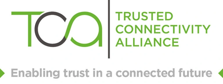 Trusted Connectivity Alliance logo representing Mellonne's commitments to secure connectivity and interoperability standards